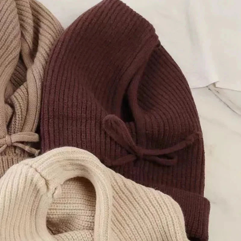 Women’s Knitted Hooded Cap Balaclava Winter Neck Warmer