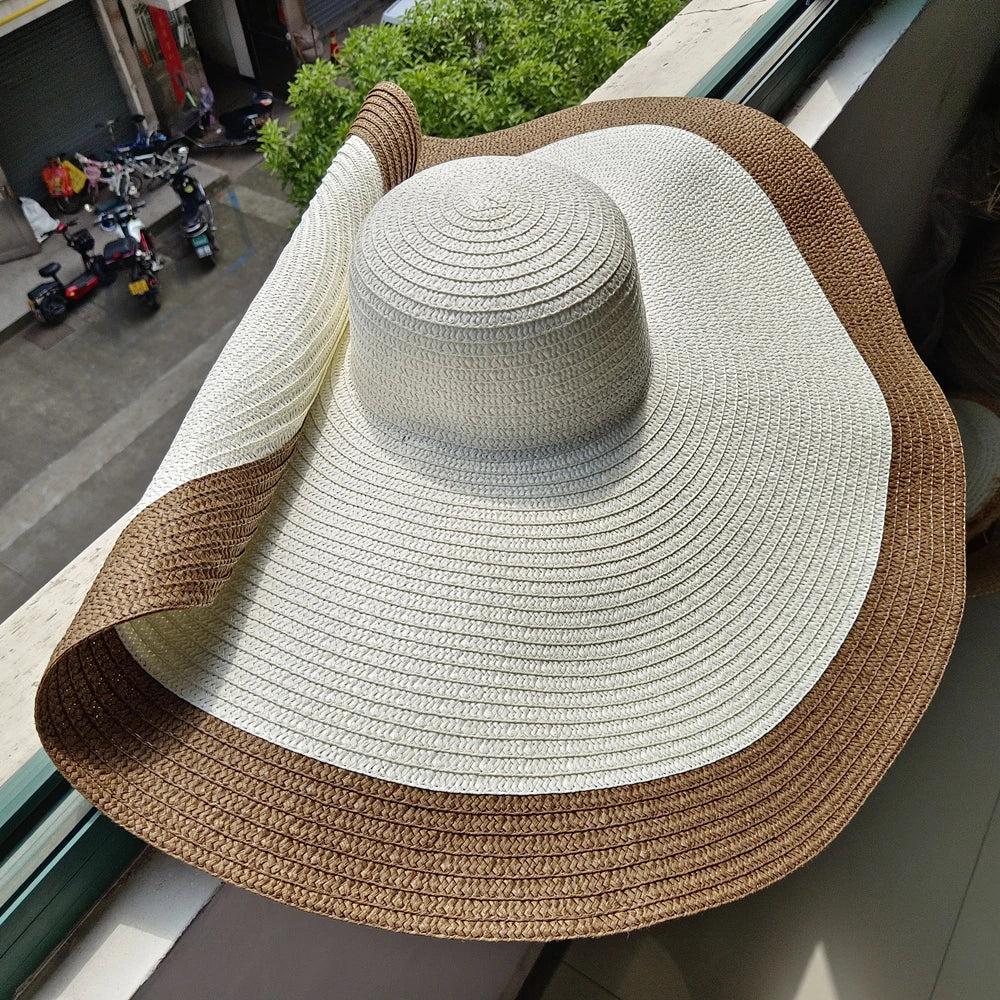 Women's Straw Fringed Open-Top Sun Visor Hat for Summer Beach - Image 13