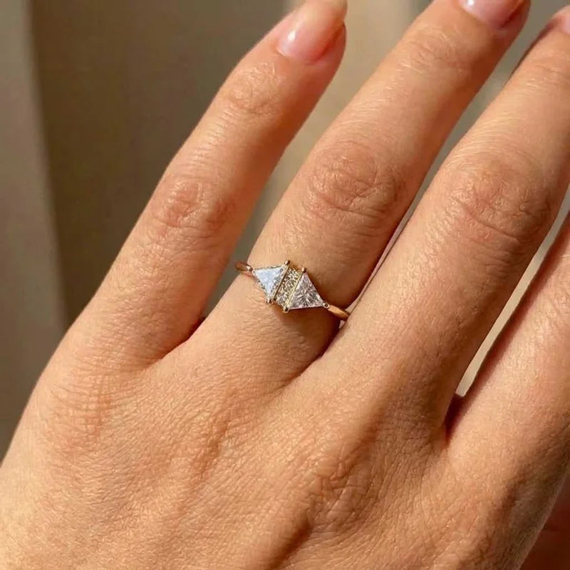 925 Sterling Silver Eternity Princess Square Cubic Zirconia Crystal Rings Women's Wedding Engagement Luxury Classic Lady Jewelry