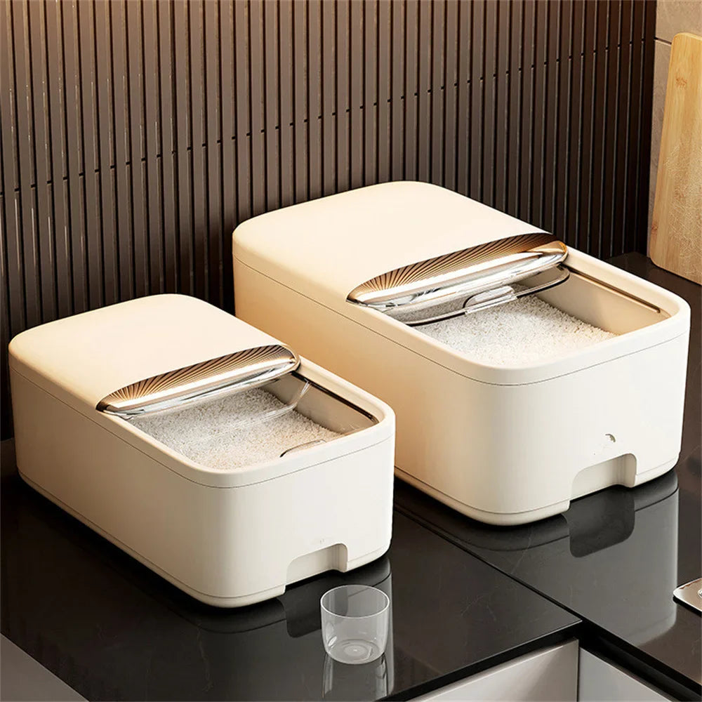 5/10KG Rice Storage Box Home with Lid Insect Proof Moisture Proof Rice Box Grain Sealed Jar Kitchen Container Storing Dry Grain