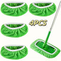 2 colors optional. 4 high-quality reusable mop pads: washable, durable, for dry & wet use, highly absorbent.