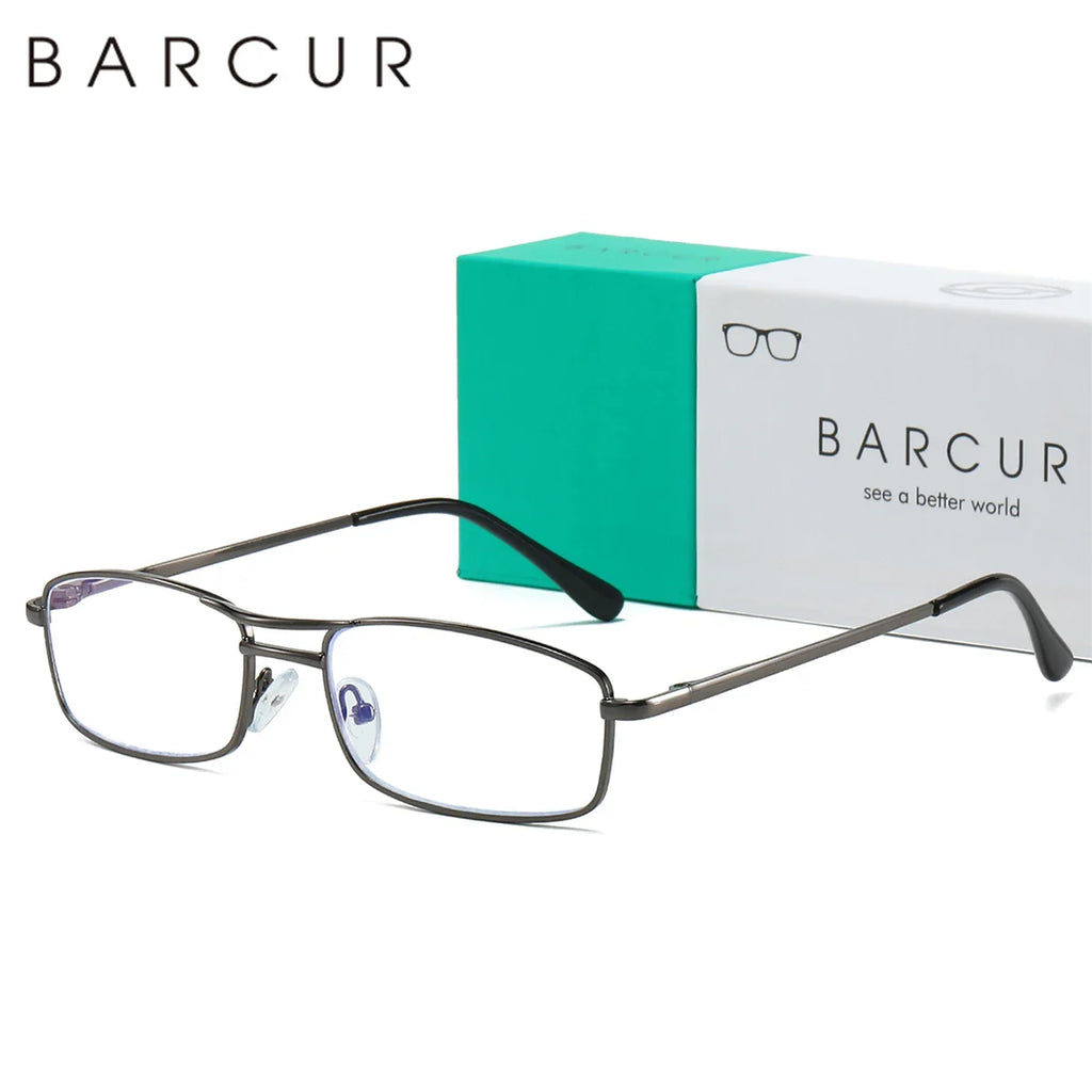 HD Reading Glasses Lightweight Metal Frame Business Style