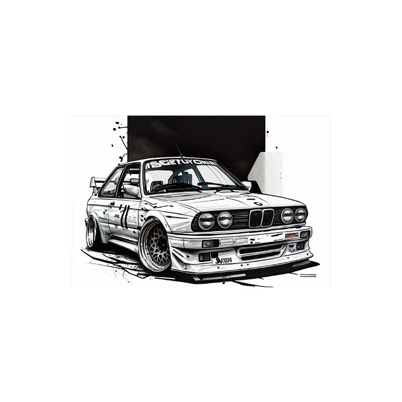 Large Size Retro Sports Car Poster Classic Luxury Racing Graffiti Canvas Painting Supercar Watercolor Wall Art Room Home Decor