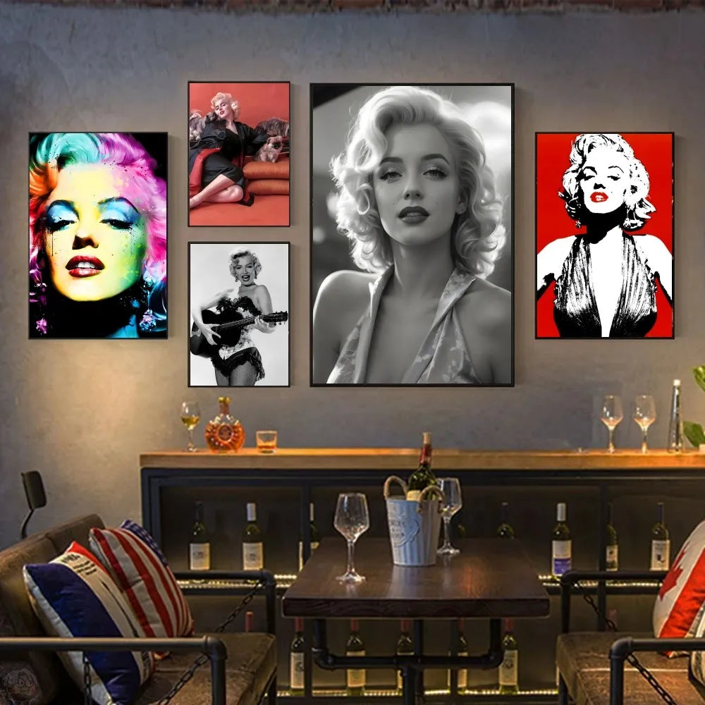 M-Marilyn Monroe  Poster HD Posters Home Room Bar Cafe Decor Art Wall Painting Picture