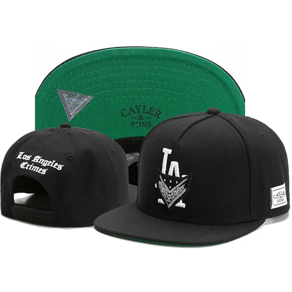 Skull Hand Snapback Hat – Flat Bill Adjustable Baseball Cap