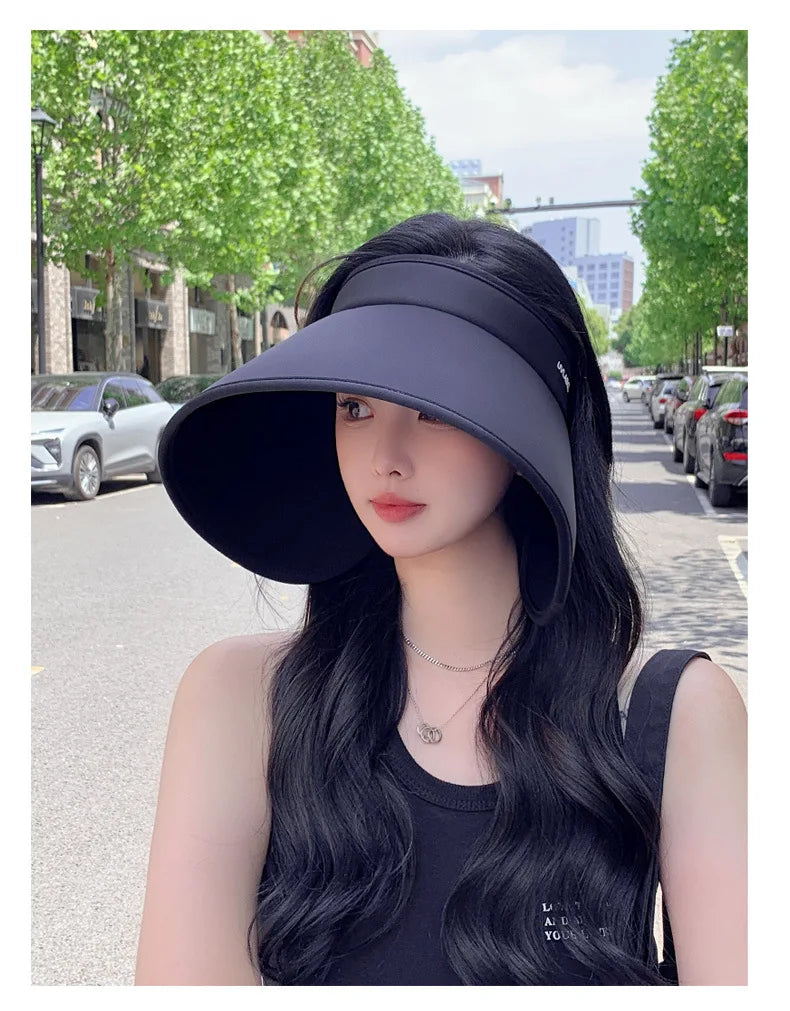 Wide Brim Floppy Sun Visor Hat for UV Protection - Image 2
