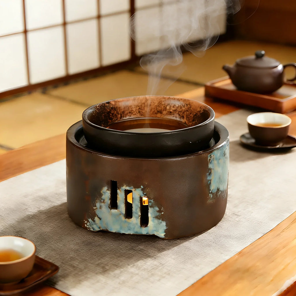 Ceramic Essential Oil Burner Wax Melt Warmer Burner Candle Heating Holder Essential Oil Diffuser for Spa Aromatherapy