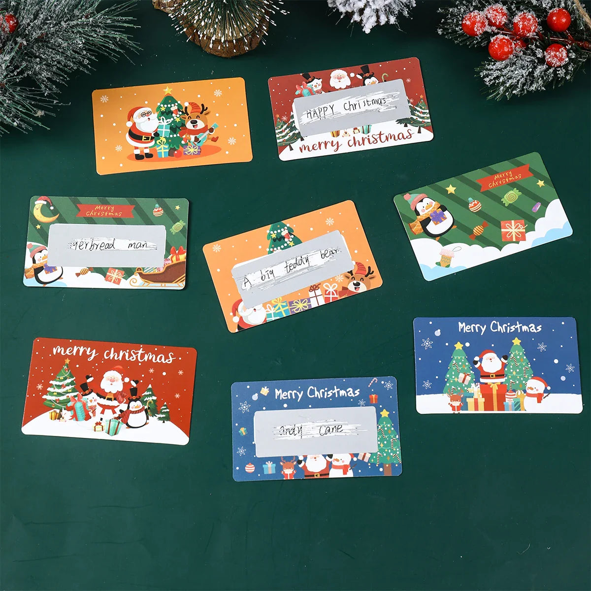 Christmas Scratch Cards Merry Christmas Decorations for Home 2025 Navidad Natal DIY Surprise Gifts Xmas Ornament New Year 2026
