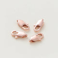 10pcs/lot 14K 18K Gold Plated Lobster Clasps Jump Rings End Chain Connector Hooks For DIY Necklace Bracelet Making Components