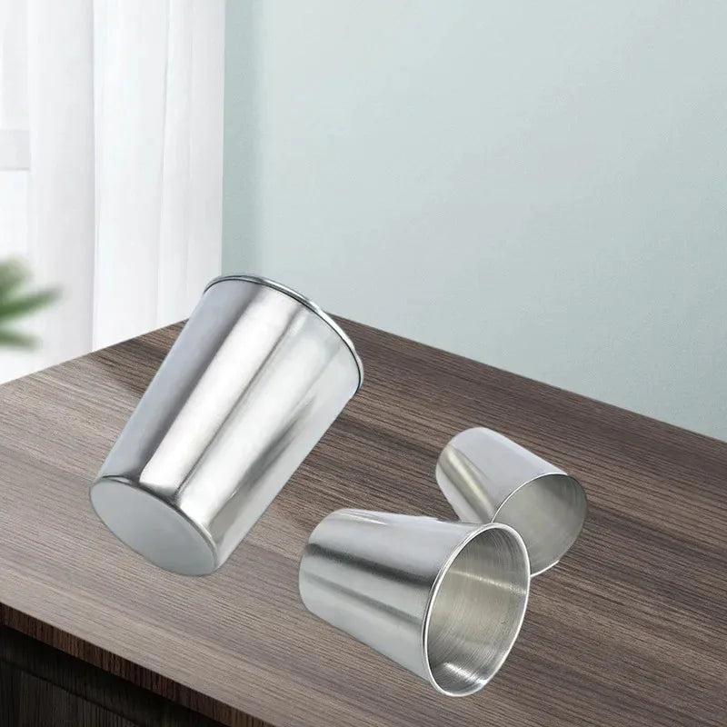 2025 4Pcs Outdoor Travel Stainless Steel Cups Mini Glasses for Whisky Wine with Case Portable Drinkware 30ml/70ml/170ml