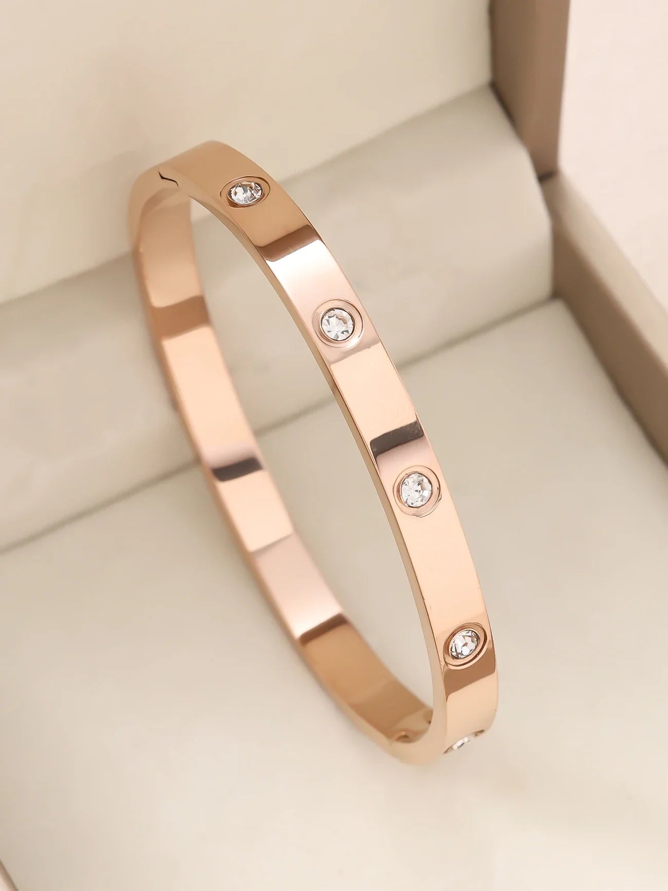1pieces/set women's wedding jewelry party holiday Valentine's Day gift stainless steel bracelet plated with 18K gold bracelet