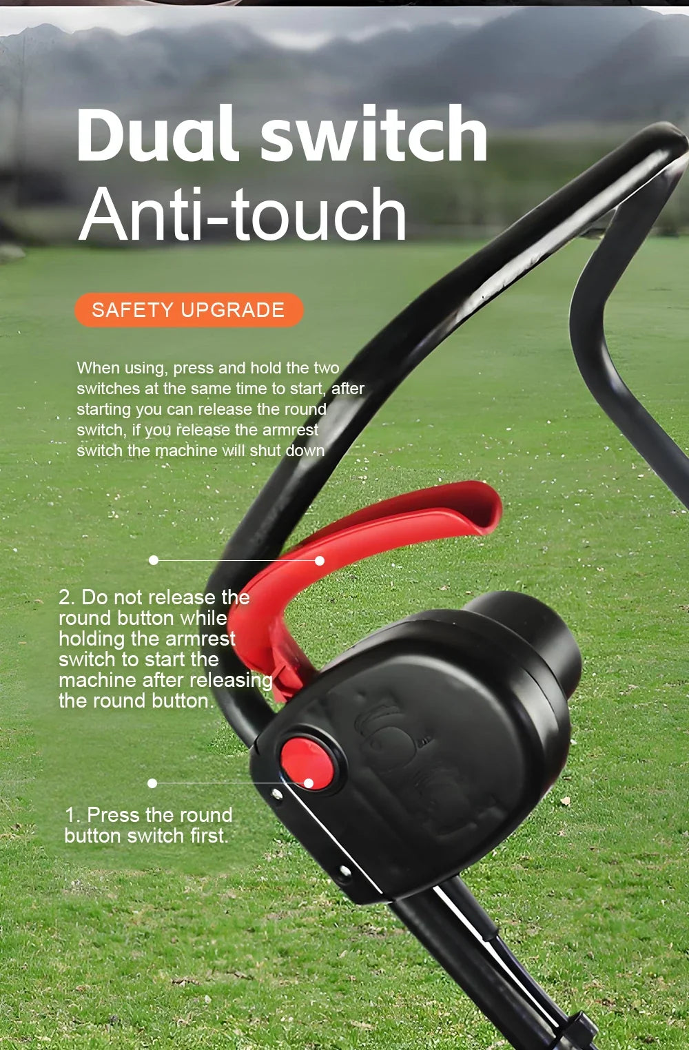 Handheld Electric Weeder and Lawn Trimmer, Cordless Brushless Garden Tool
