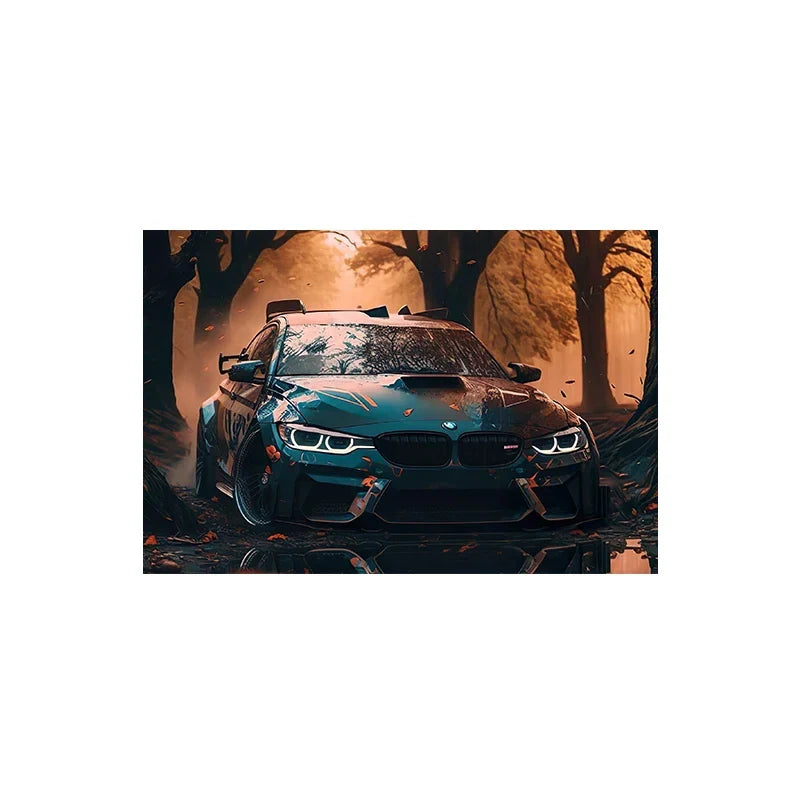 Large Size Retro Sports Car Poster Classic Luxury Racing Graffiti Canvas Painting Supercar Watercolor Wall Art Room Home Decor