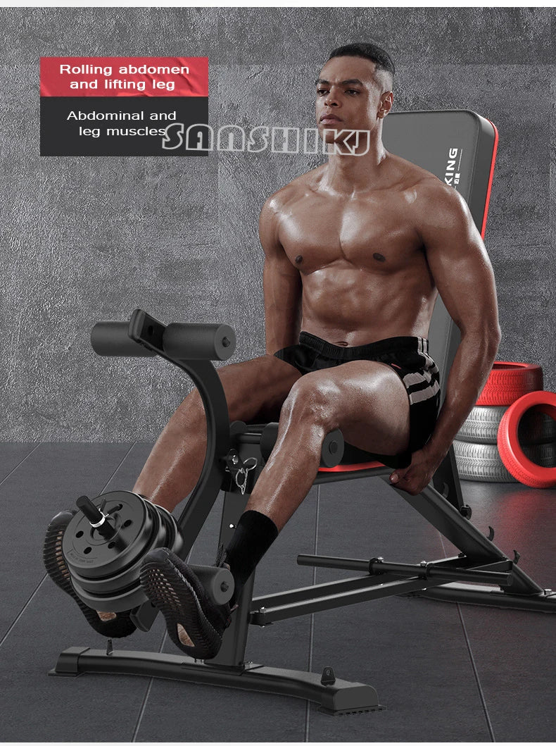 Multi-Function Weightlifting Bench – Adjustable Home Gym Fitness Bench