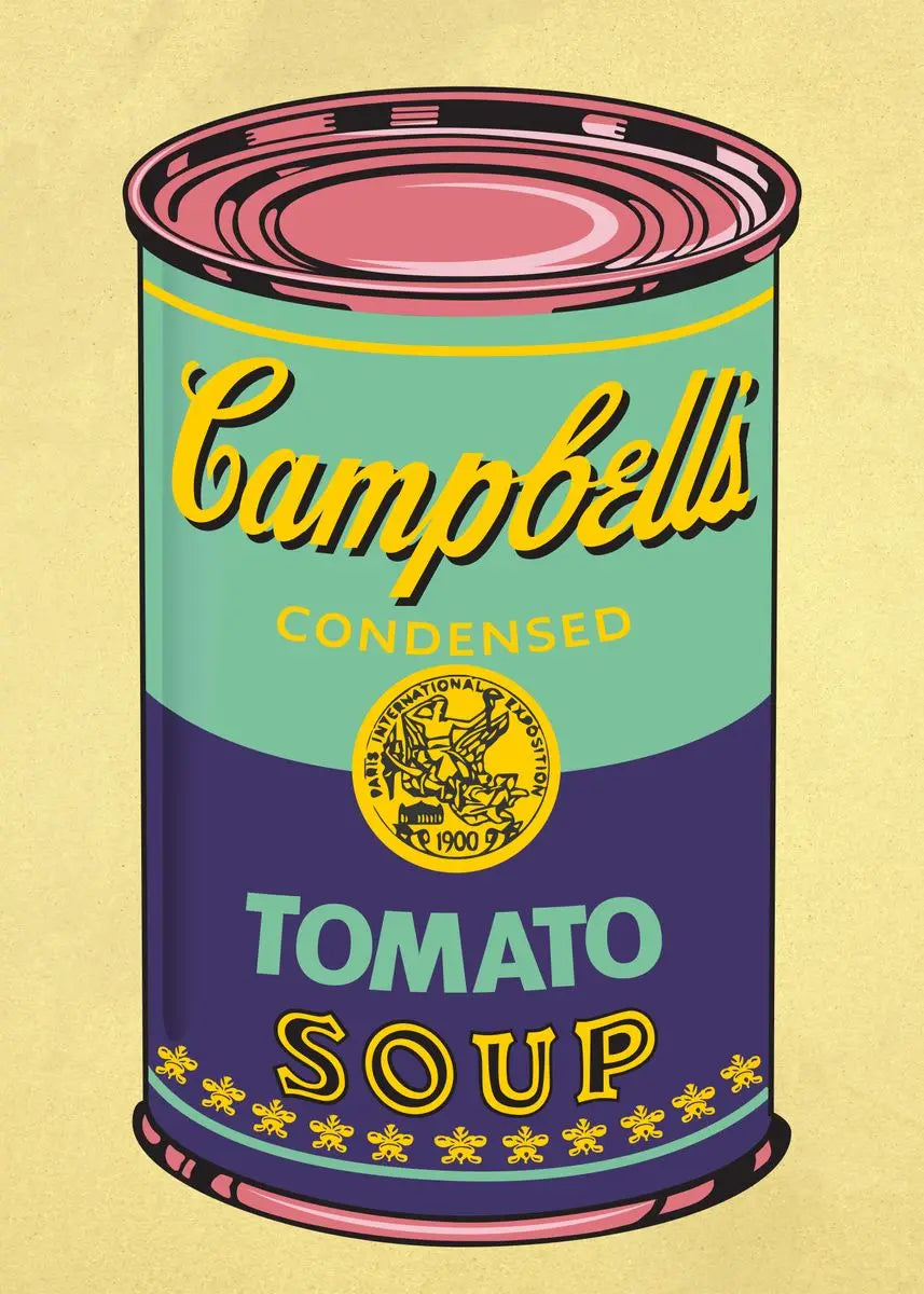 Andy Warhol Pop Art Tomato Soup Poster Canvas Painting Vintage Kitchen Art Aesthetic Decor Home Room Wall Decoration Retro Decor