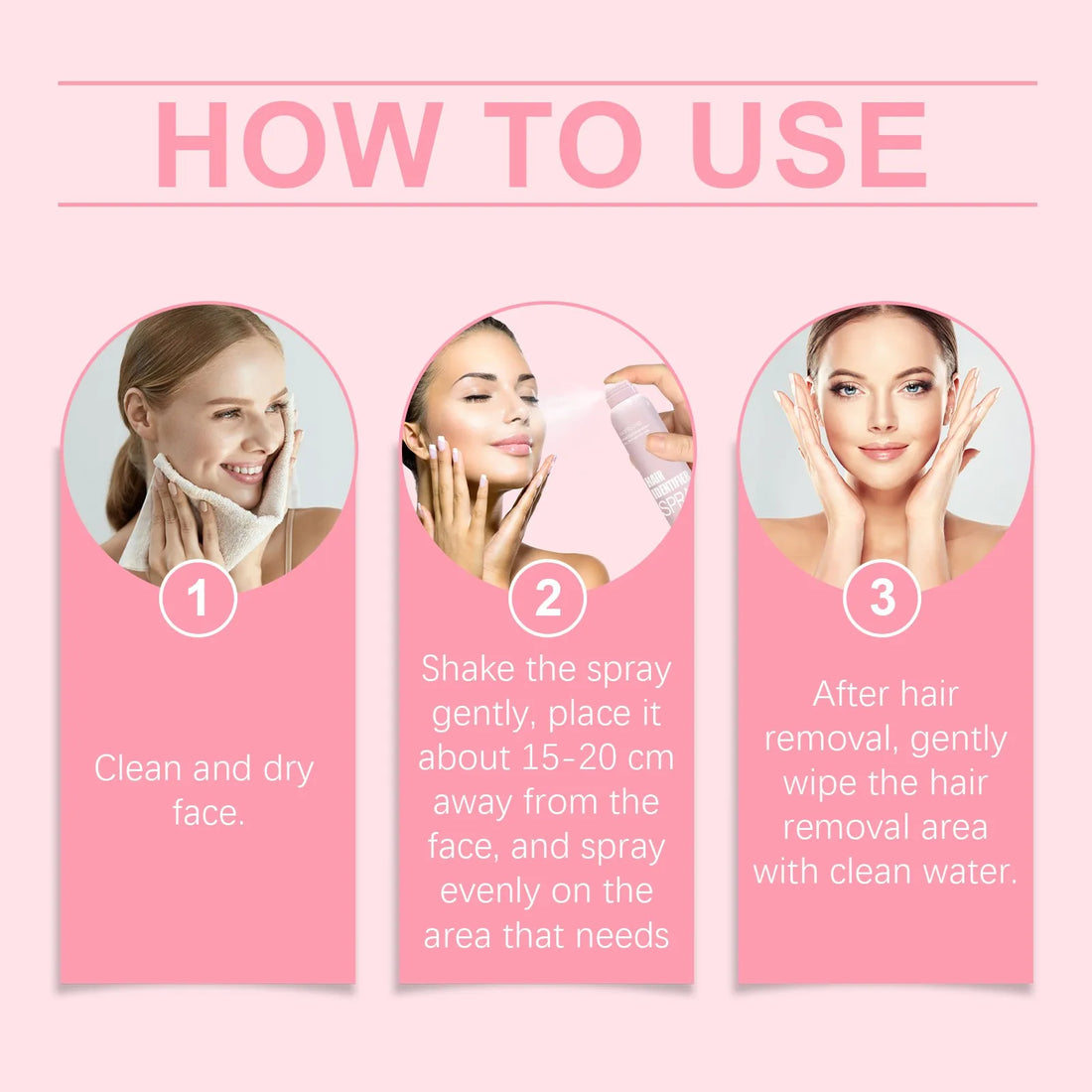 1/2/3 PCS Hair Identifier Spray For Face,to Show Facial Hair