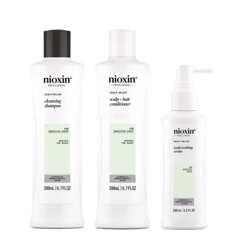 Scalp Relief Kit: Soothing Shampoo, Conditioner and Serum