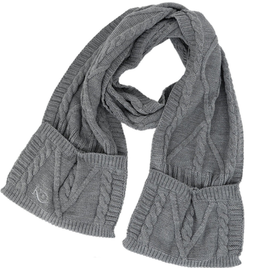 Knit Scarf with Pockets