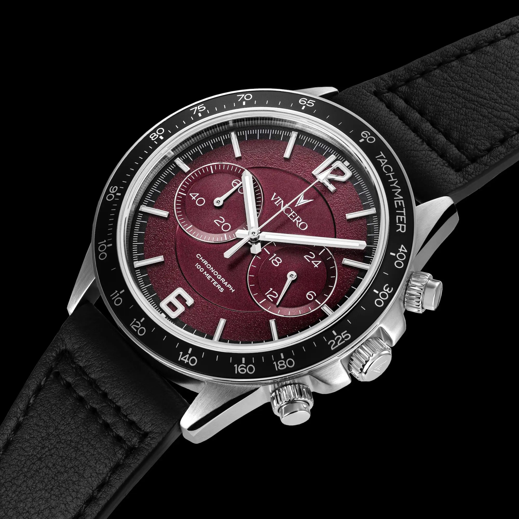 The Apex Scarlet Iron Watch - 42mm Precision Timepiece