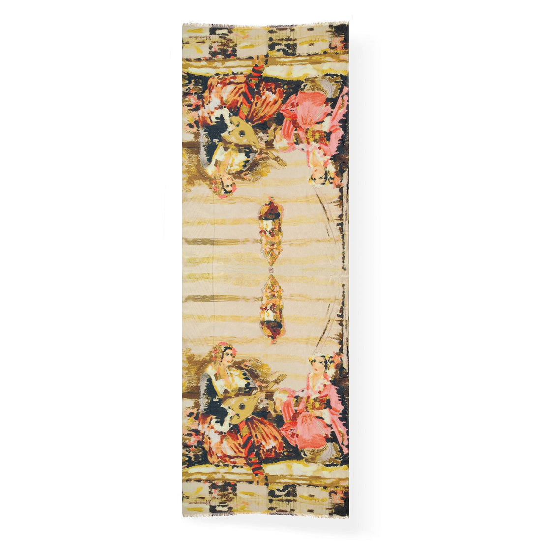 Women's Afternoon Ladies Time Cotton Silk Scarf