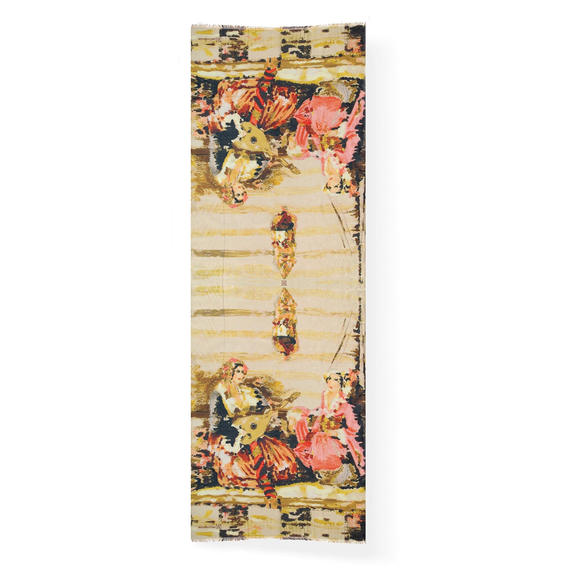 Women's Afternoon Ladies Time Cotton Silk Scarf