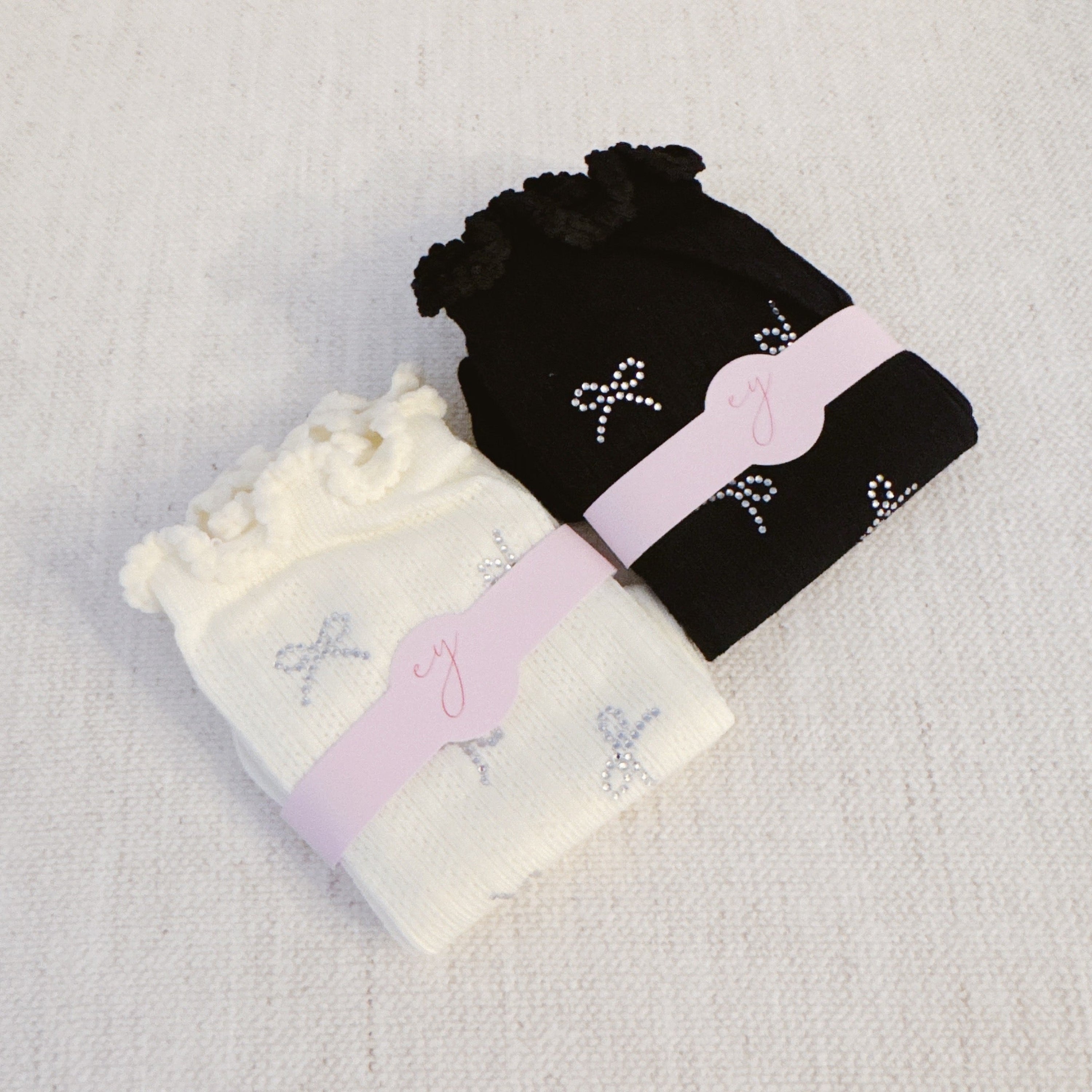 Scattered Bows Socks Set Of 2