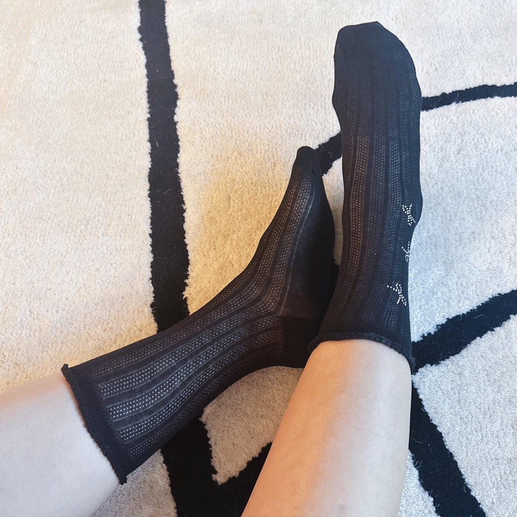 Scattered Bows Socks Set Of 2