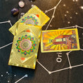 Divinative 12x7cm Gold Tarot Cards Standard Size for Beginners with Guide Book Classic Board Game