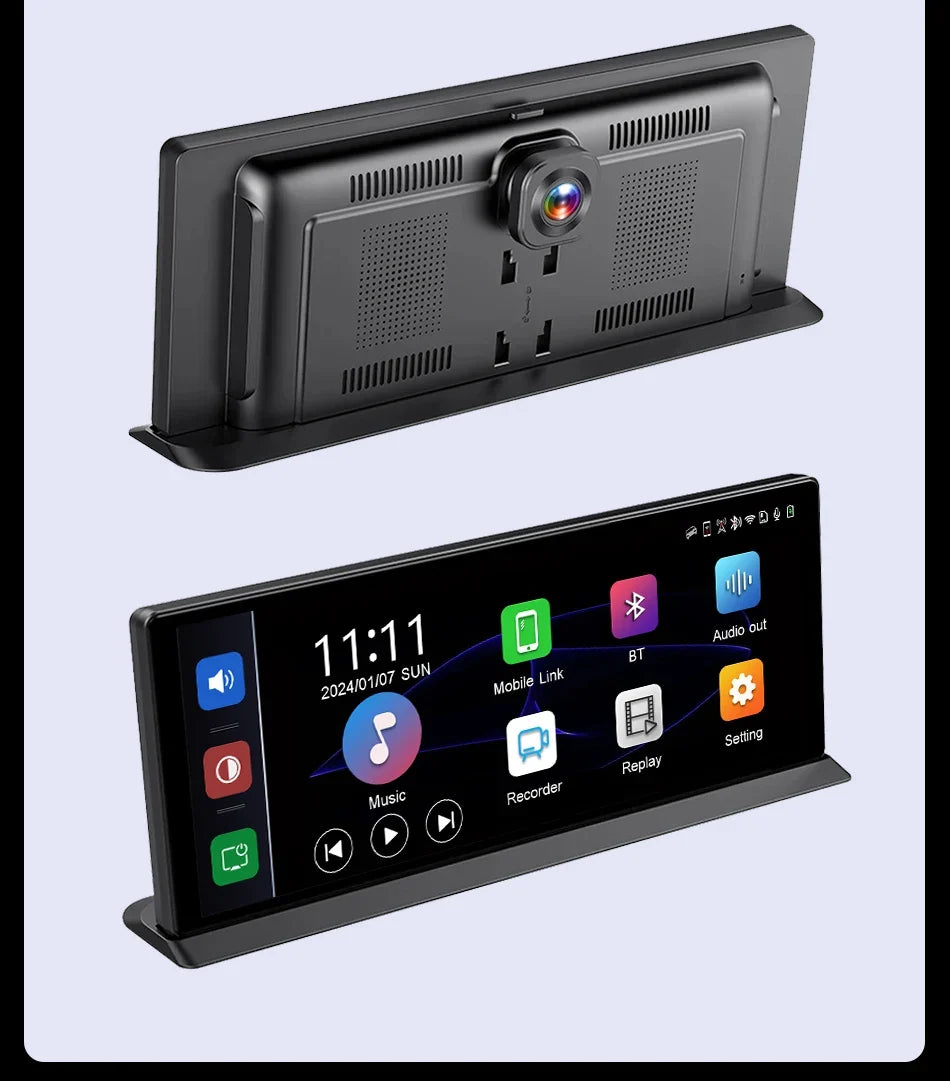 11.3 Inch Portable CarPlay Screen – HD Wireless Touch Display for Apple CarPlay and Android Auto