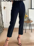 Women’s High Waist Slim Trousers Office Casual Pants - Image 5