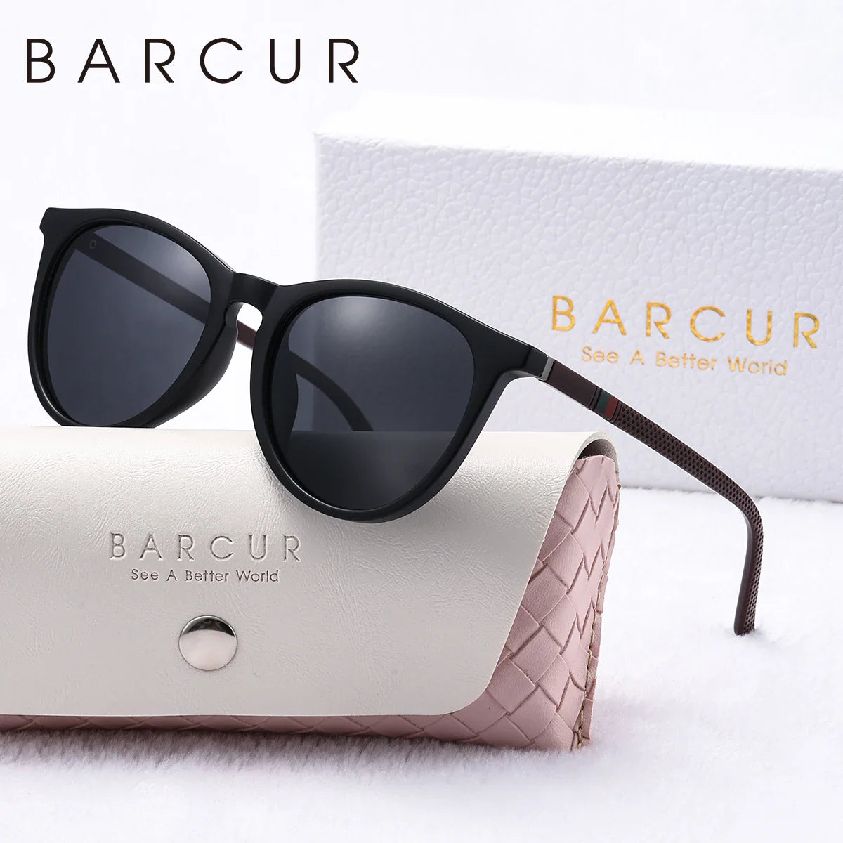Pink Round Polarized Sunglasses – Lightweight Fashion Eyewear
