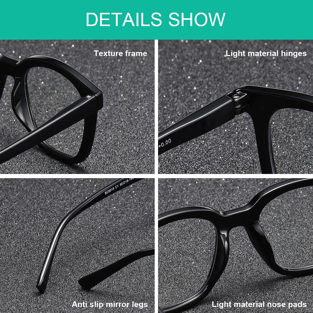 Retro Leopard Pattern Reading Glasses Rectangular Small Frame