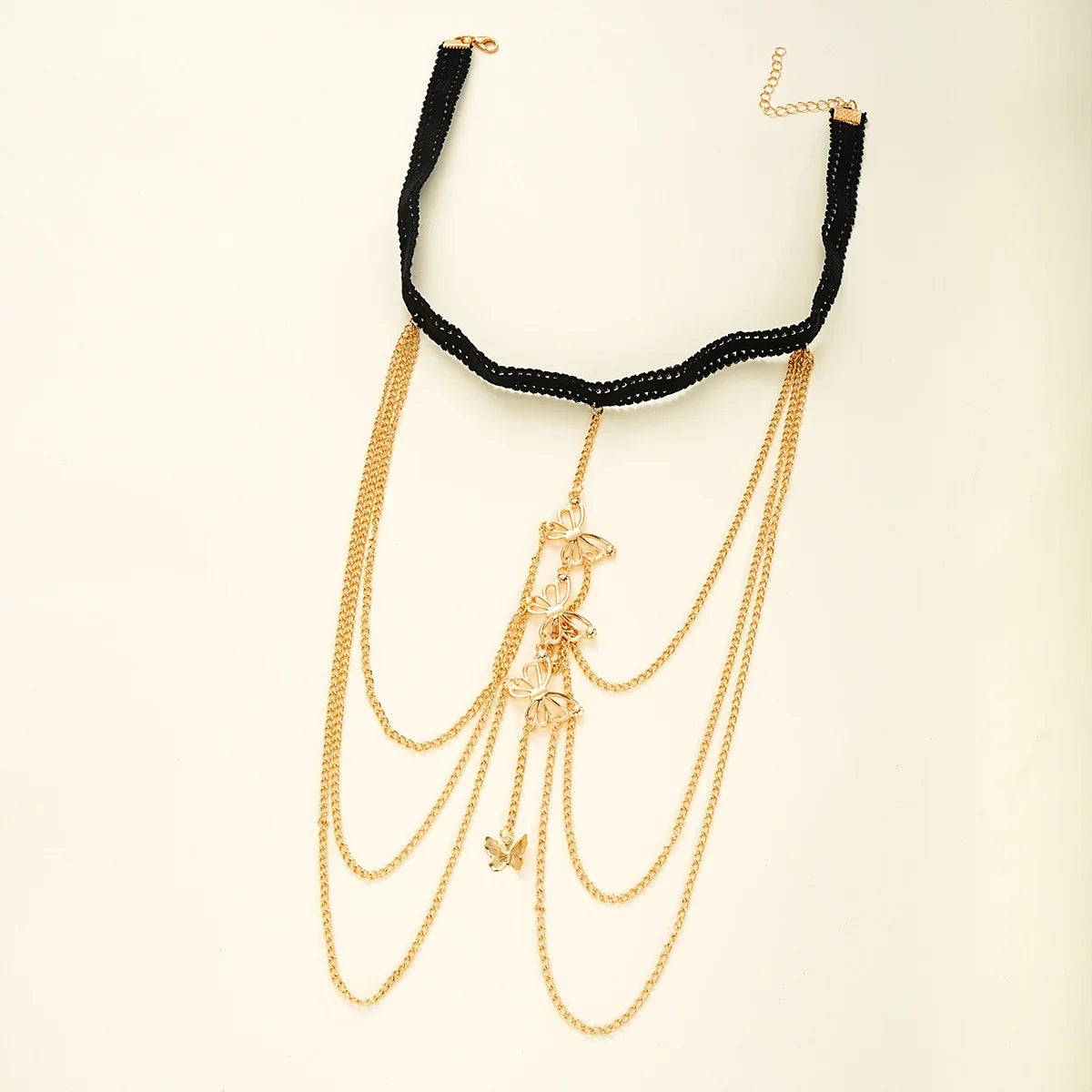 Bohemia Multi Layer Butterfly Tassel Leg Chain for Women Fashion Sexy Metal Bodychain Beach Thigh Leg Chain Jewelry Accessories