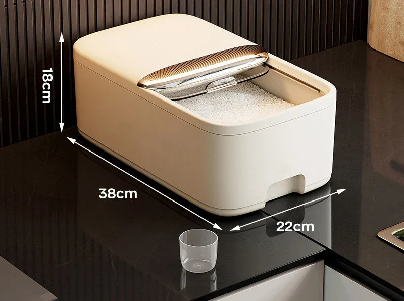 5/10KG Rice Storage Box Home with Lid Insect Proof Moisture Proof Rice Box Grain Sealed Jar Kitchen Container Storing Dry Grain