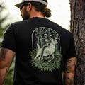 Black Buck Wrangler hunting graphic t-shirt by Smoked 'em Apparel