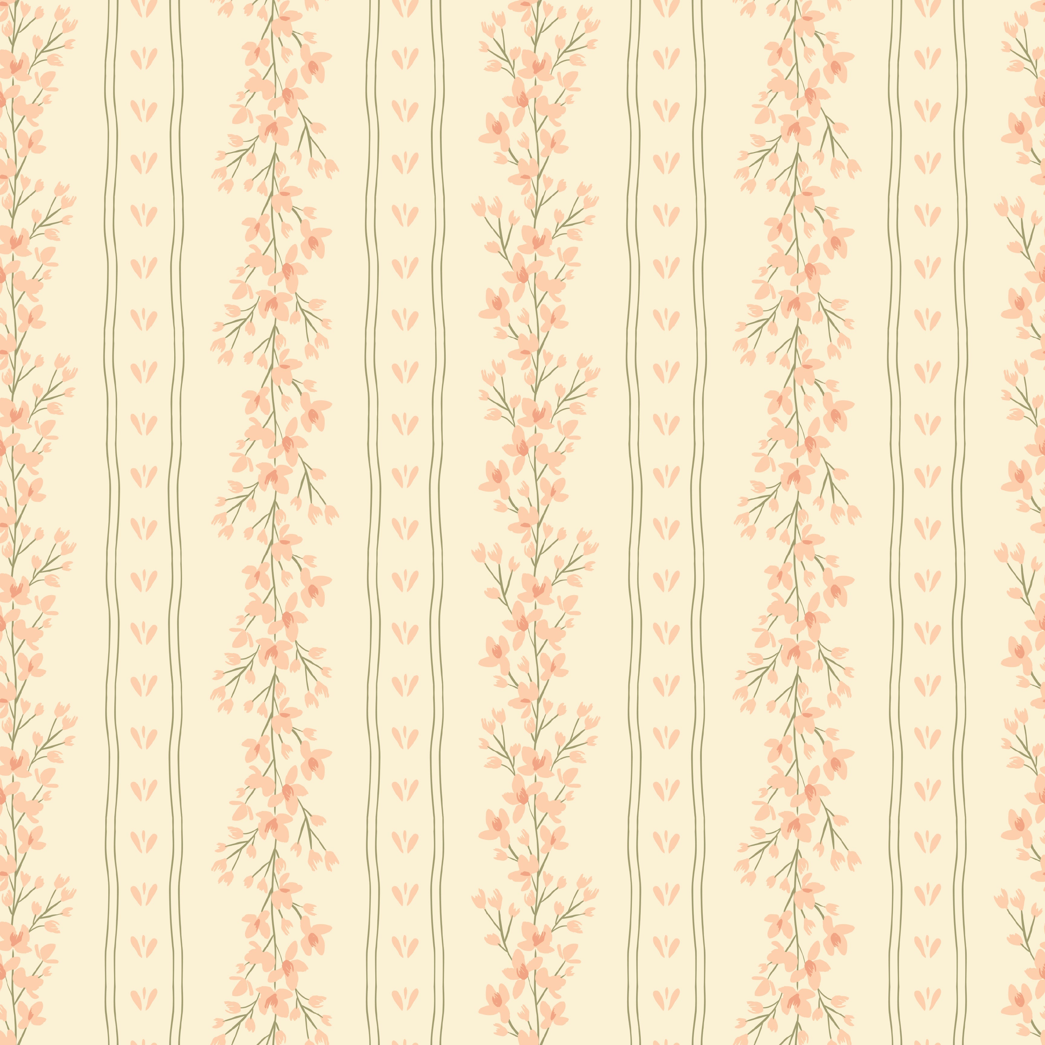 Scottie Wallpaper – Modern Farmhouse Brown, Tan, Pink & White