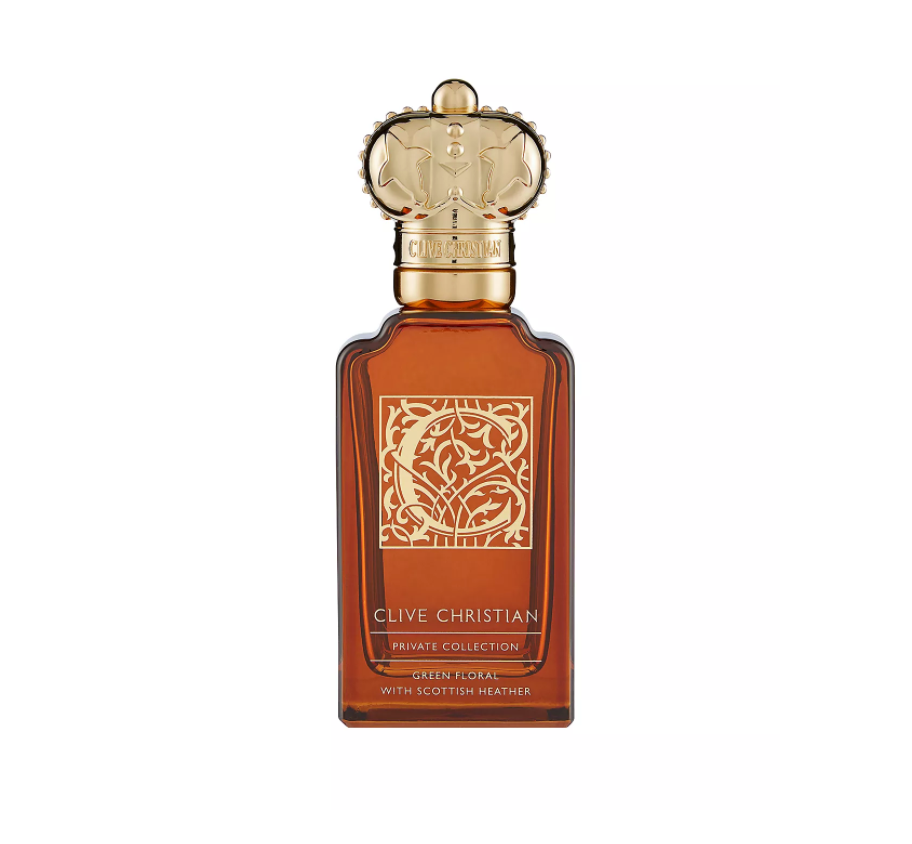 Private Collection C Feminine Perfume 1.6 oz bottle in amber glass with gold accents