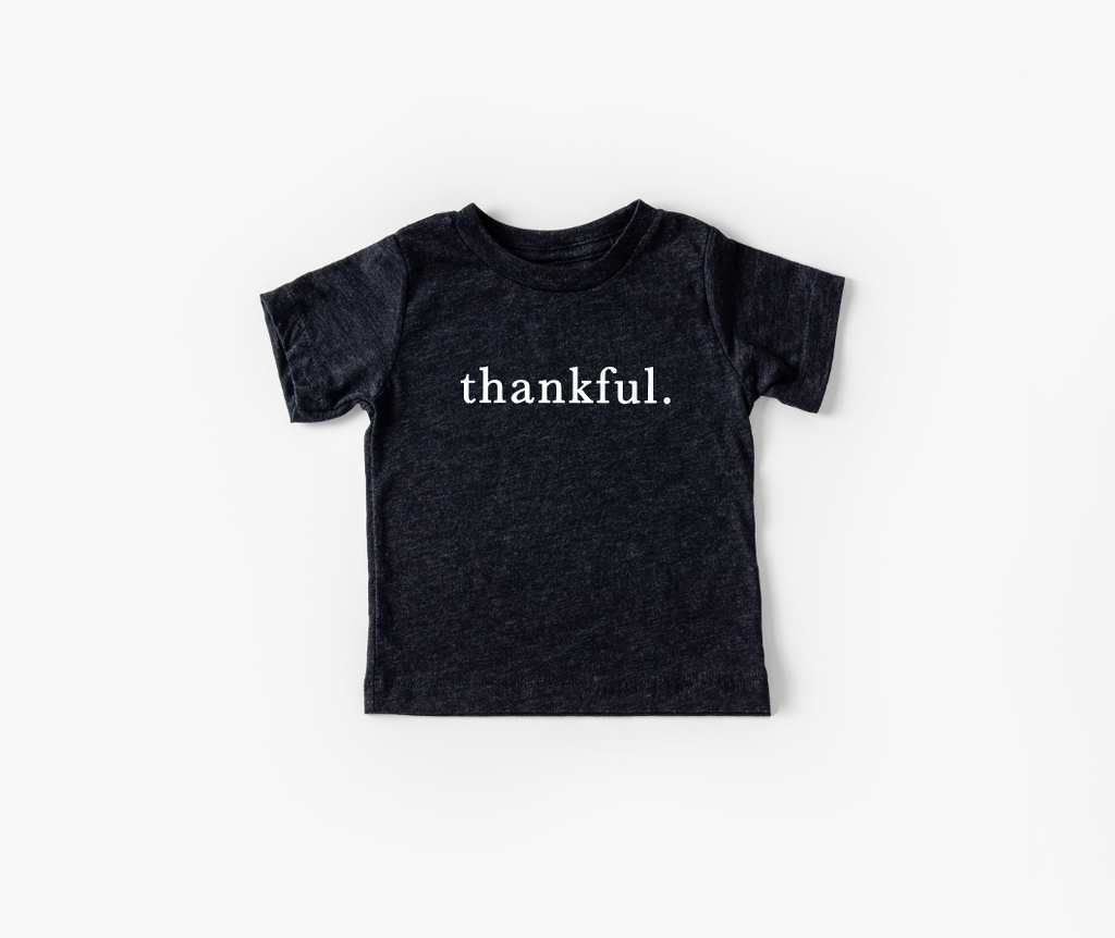 Toddler Thankful. Graphic Tee - Modern Minimalist Style