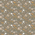 Eloise Floral Removable Wallpaper in Terracotta and Brown