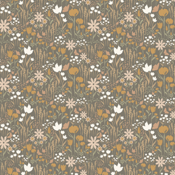 Eloise Floral Removable Wallpaper in Terracotta and Brown