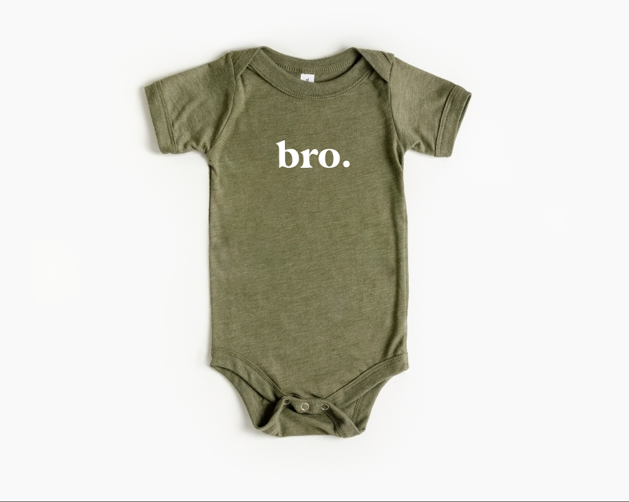 Bro. Unisex Infant Onesie - Minimalist Cotton Blend Romper