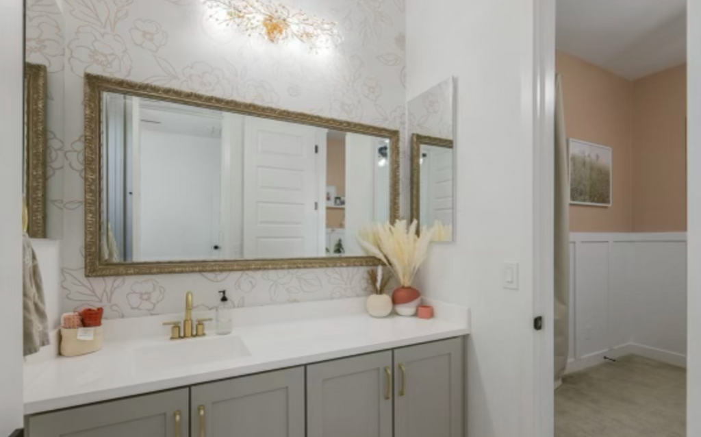Tori Floral Removable Wallpaper in Cream and Beige