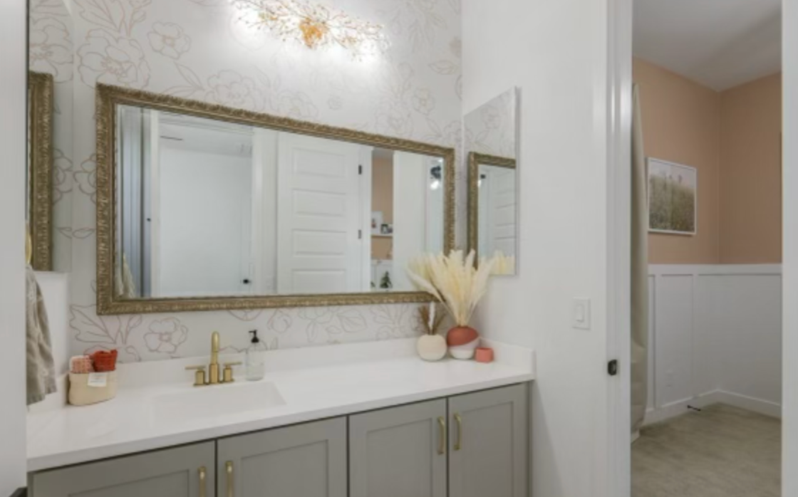Tori Floral Removable Wallpaper in Cream and Beige