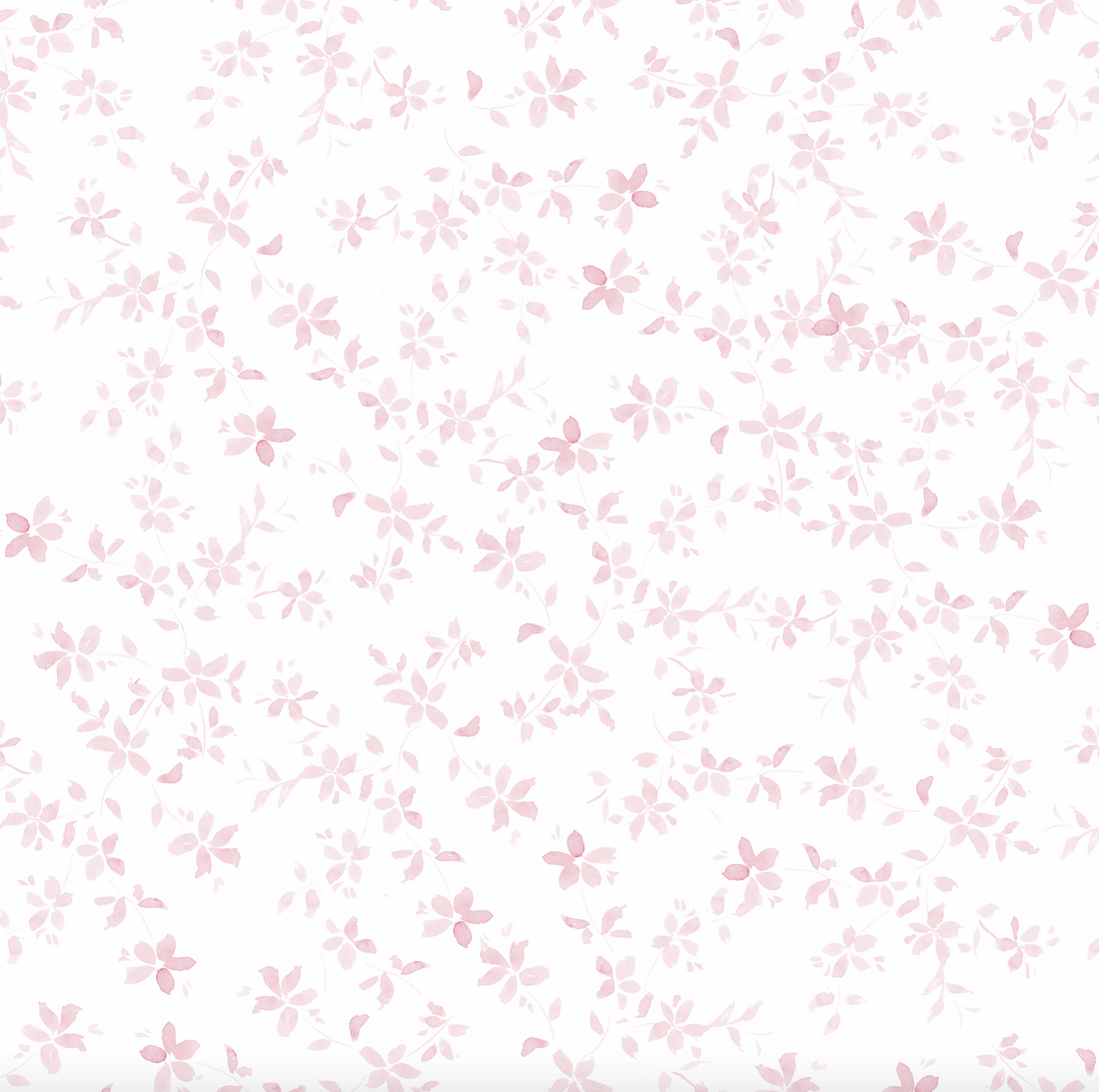 Ida Floral Removable Wallpaper in Blue, White and Pink