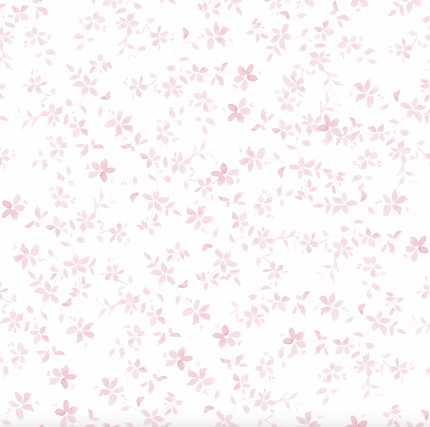 Ida Floral Removable Wallpaper in Blue, White and Pink
