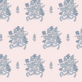 Freya Floral Removable Wallpaper in Pink and Blue
