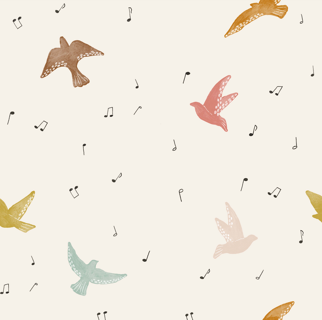 Lyra Removable Wallpaper in Cream and Gold