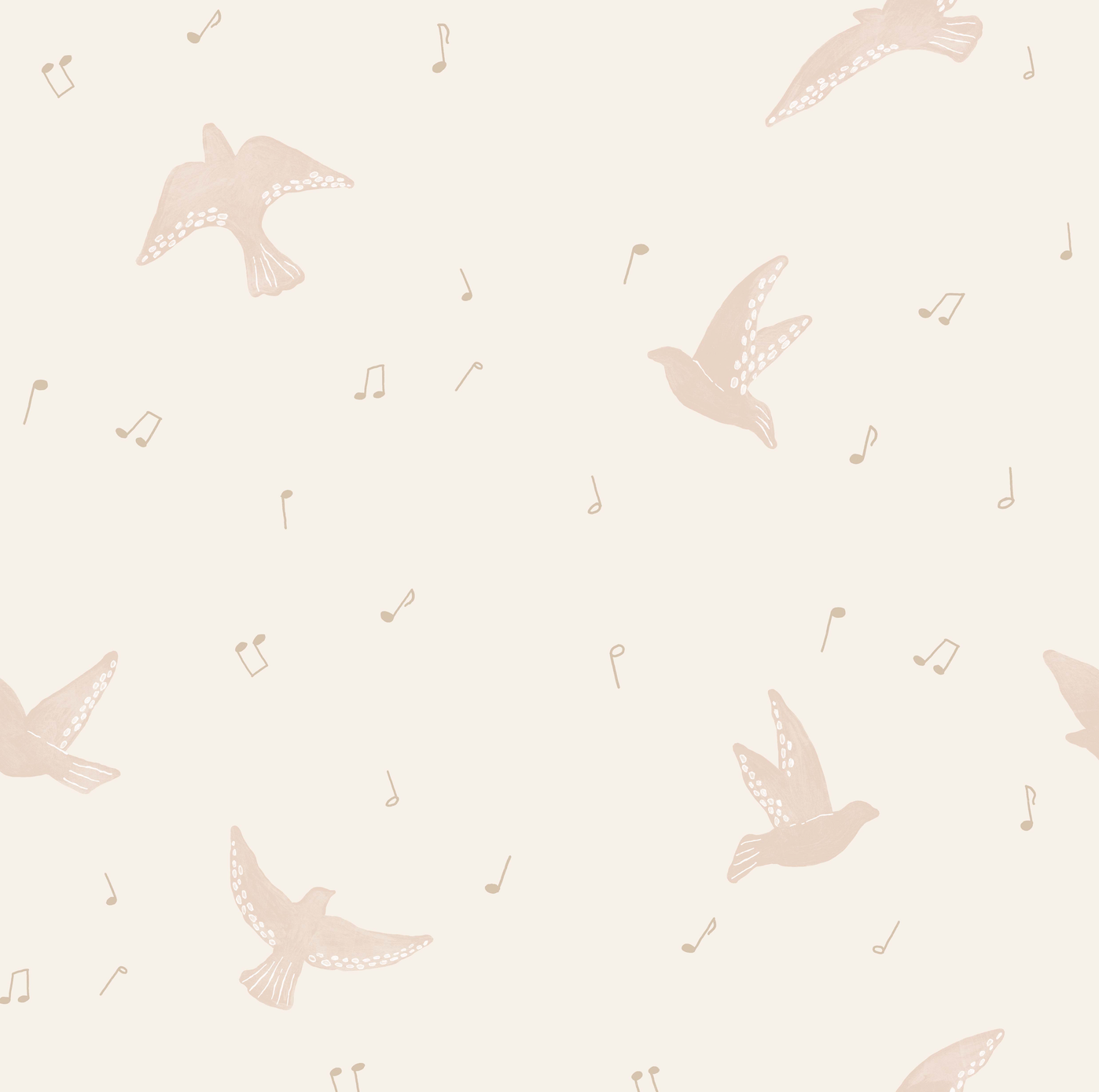 Lyra Removable Wallpaper in Cream and Gold