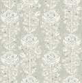 Maren Botanical Floral Removable Wallpaper in Grey, White, Sage-Green