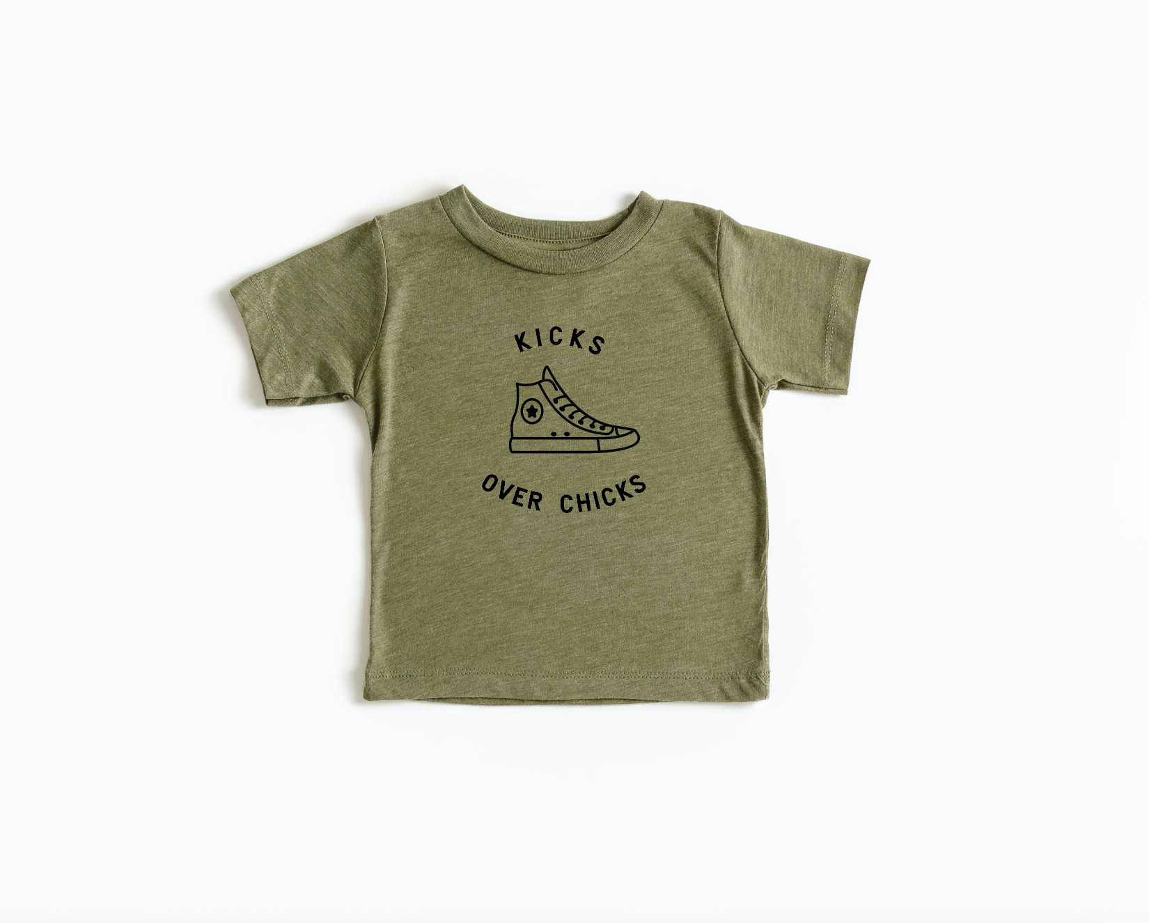 Kicks Over Chicks Unisex Crew Neck Tee Casual Streetwear